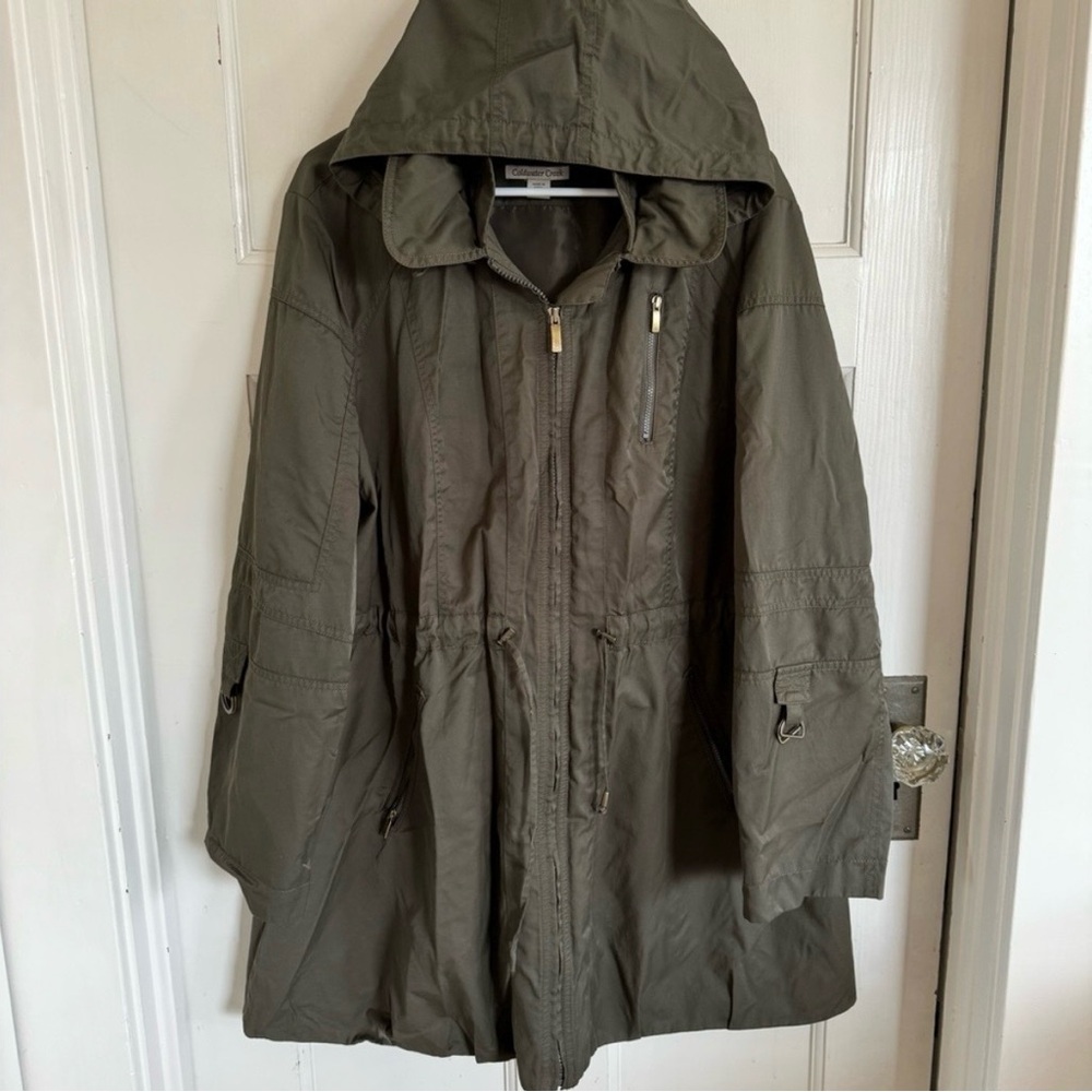 Coldwater Creek green anorak jacket size xl (18)